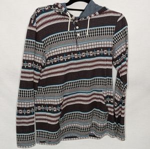 PacSun On The Byas Bottoned Hooded Sweateshirt